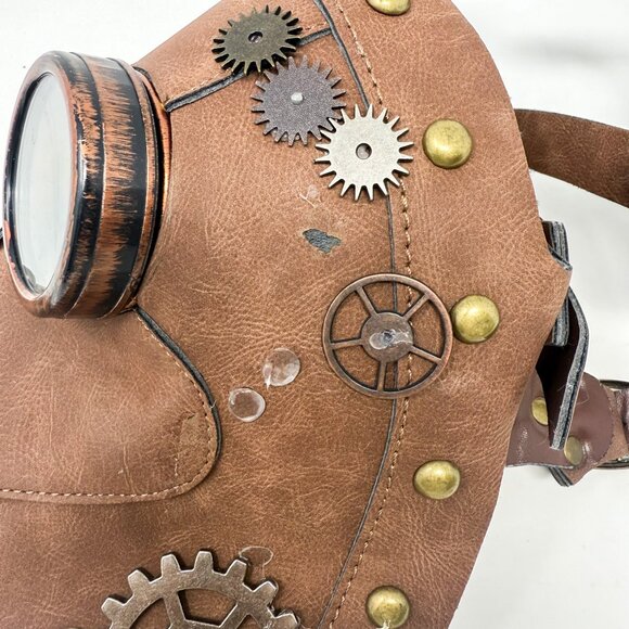 Beyond Masquerade Plague Dr. Mask Bird Face Steam Punk Cosplay Leather Costume - Picture 4 of 7